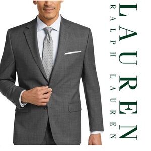 Ralph Lauren LRL 42S (W-38/30) Men's Wool Stretch Dark Gray Full 2 Piece Suit